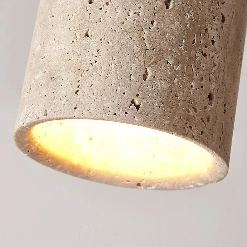 Luvikno | ZenElegance Wabi Sabi Luksus Takbelysning - Naturlig Travertin LED