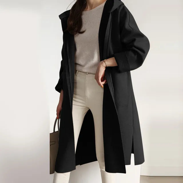 Luvik | elegant taupe jacket with apuze