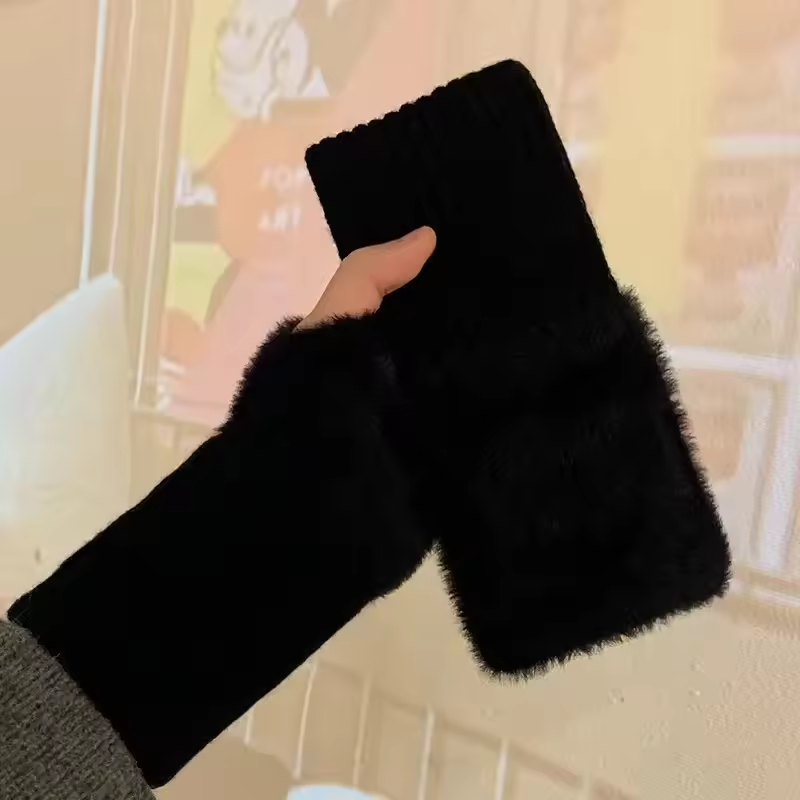 Unisex Fleece Fingerless Gloves – Varme, Myke og Funksjonelle | Luvikno