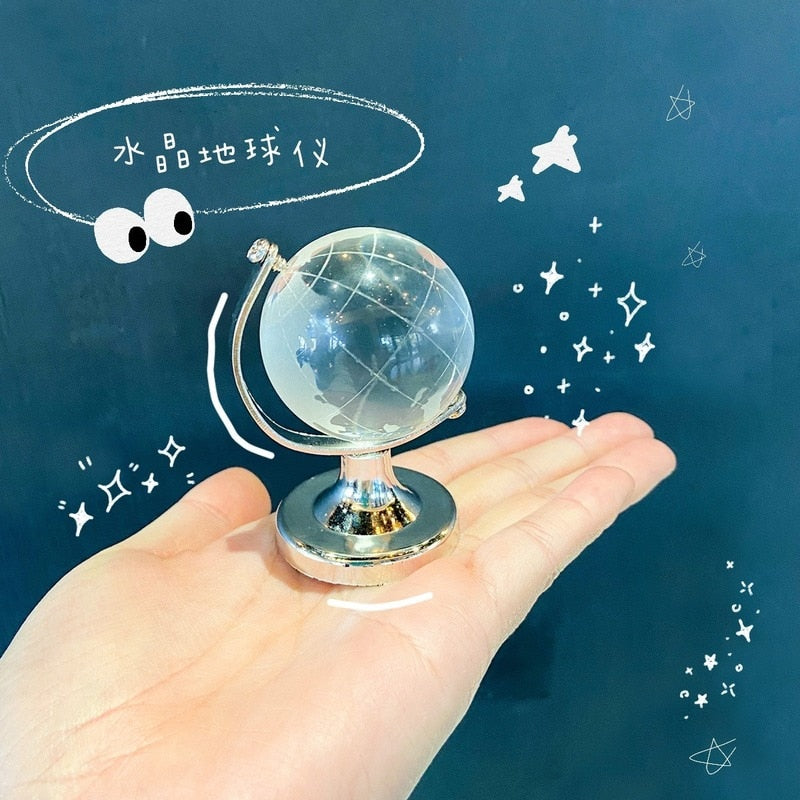 Klar Transparent Miniatyr Glass Jordklode | Luvikno