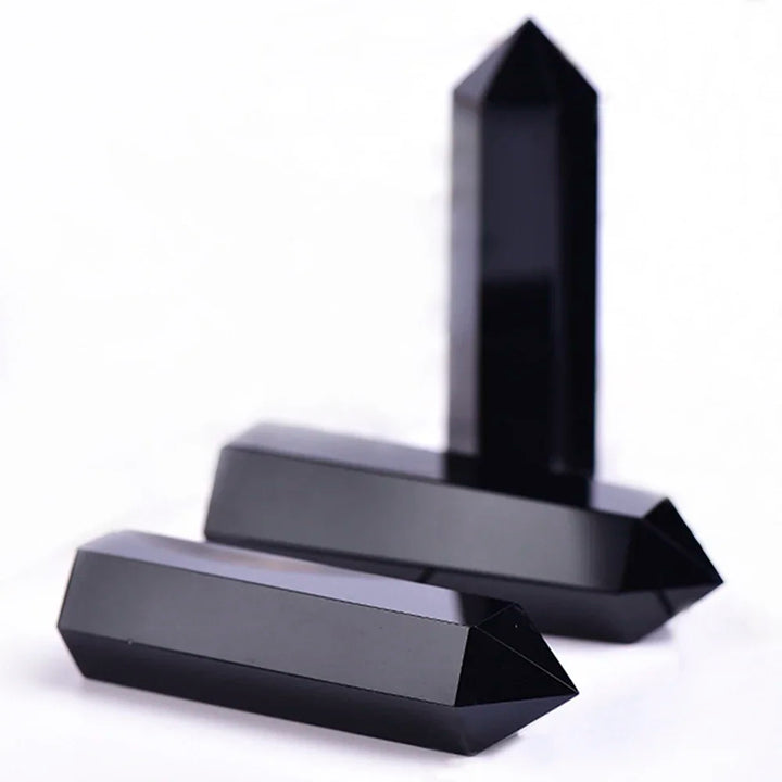Luvikno | Krystall Obelisk Elaria | Naturlig Stein Healende Stein | For Meditasjon & Reiki | 4–8 cm