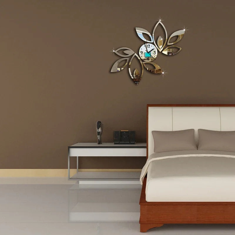 DecoTime Klokke - Stilfull 3D Akryl Veggklokke Luvikno