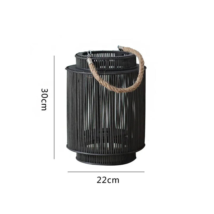 Imitasjon Bambus LED Lys Lantern Luvikno