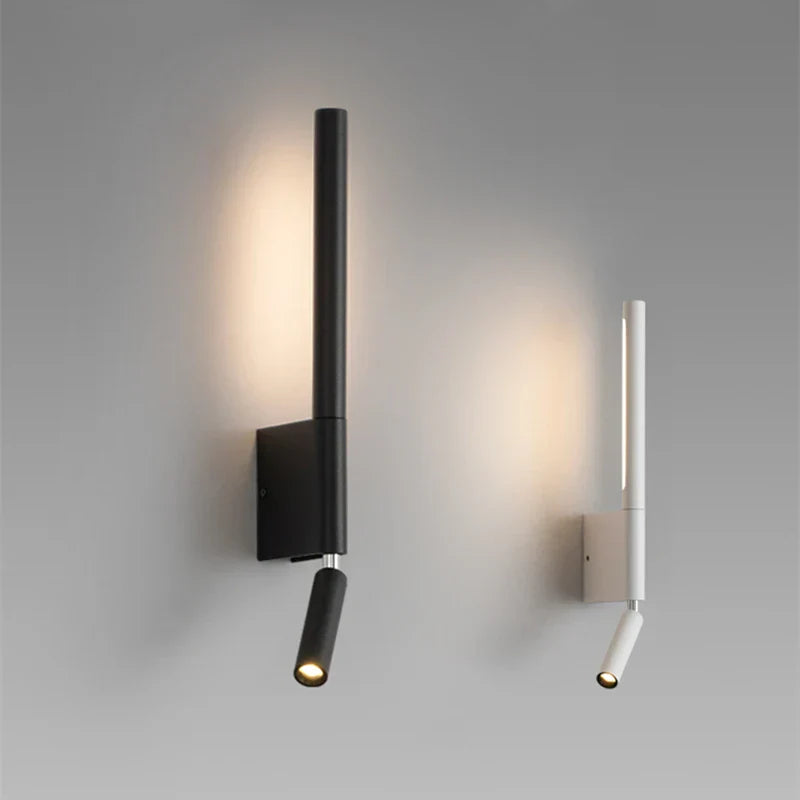 Moderne LED vegglampe for soverom, justerbar vegglampe i hotellstil | Luvikno