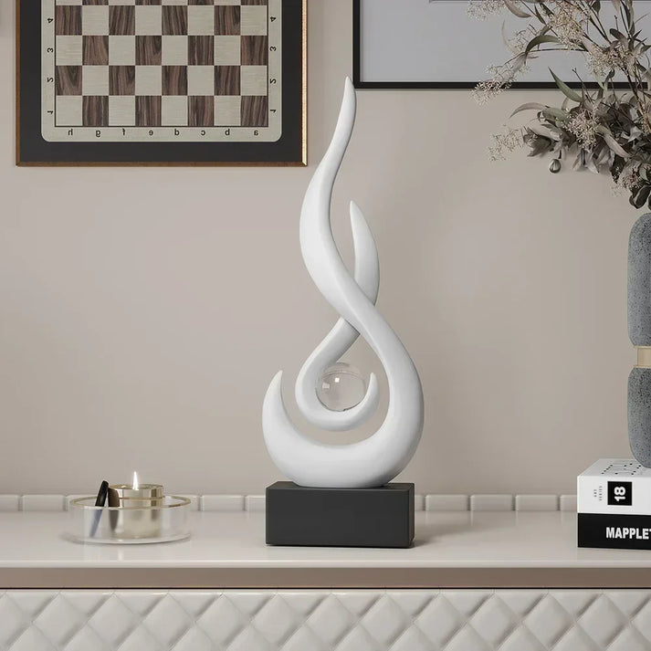 FlowSphere dekorativ skulptur - elegant romdesign Luvikno
