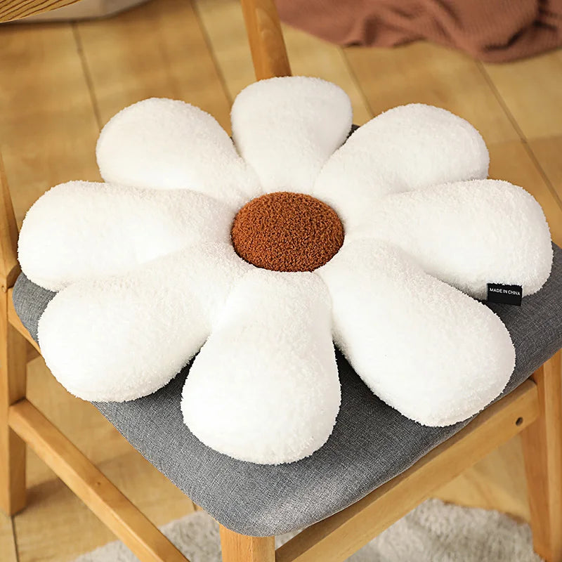 Boucle Plush Flower Cushion | Luvikno