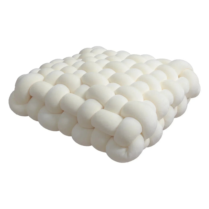 Chunky Woven Knot Cushion | Luvikno