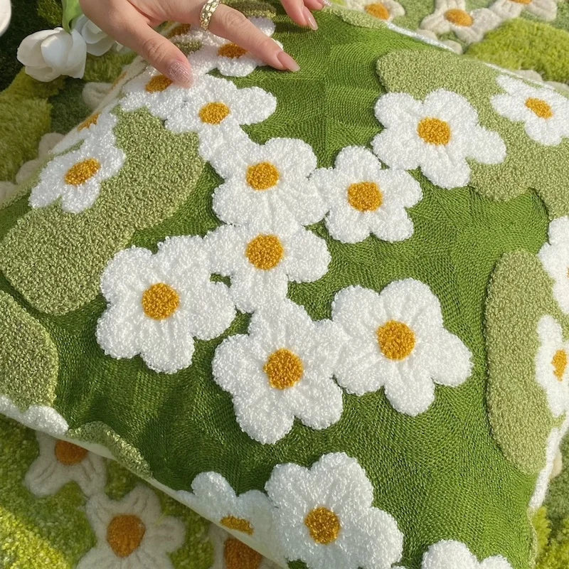 Blomsterhage Broderi Putetrekk | Luvikno