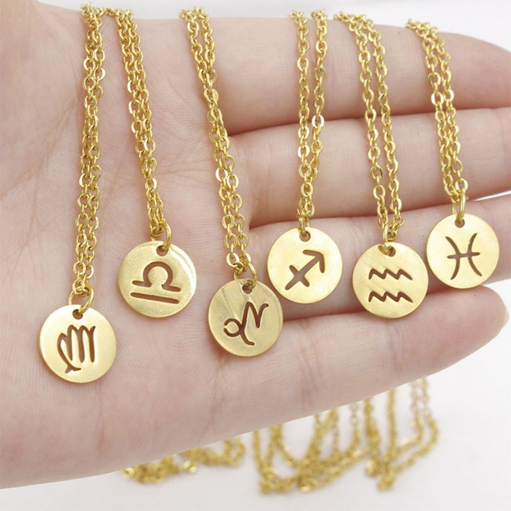 Zodiac Necklace | Bærekraftig rustfritt stål, forblir strålende! Luvikno