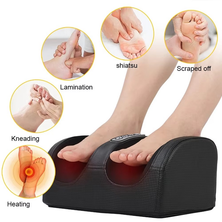 Avansert Shiatsu Fotmassasjermaskin med Varmebehandling og Dyp Knaing Luvikno