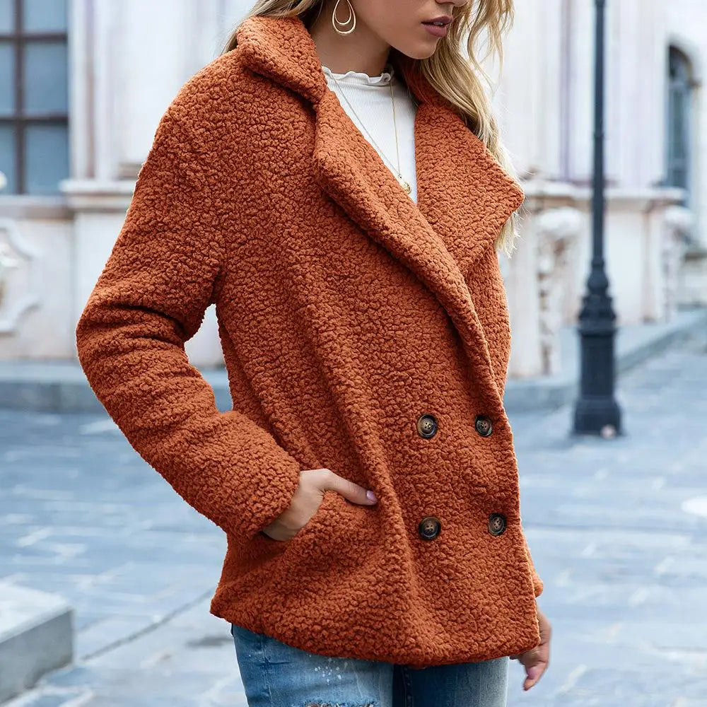 Luvik | Teddy Kort jakke - Brun - Myk og Fashionabel