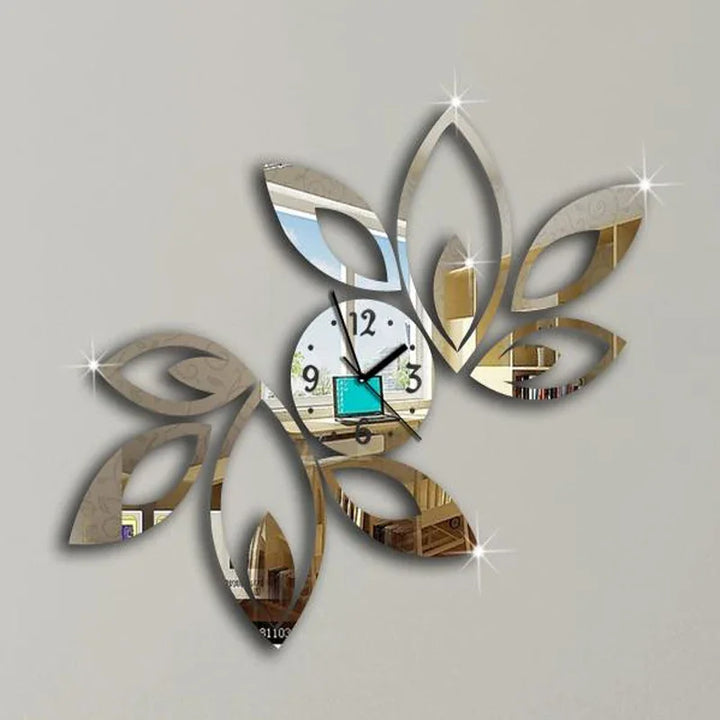 DecoTime Klokke - Stilfull 3D Akryl Veggklokke Luvikno