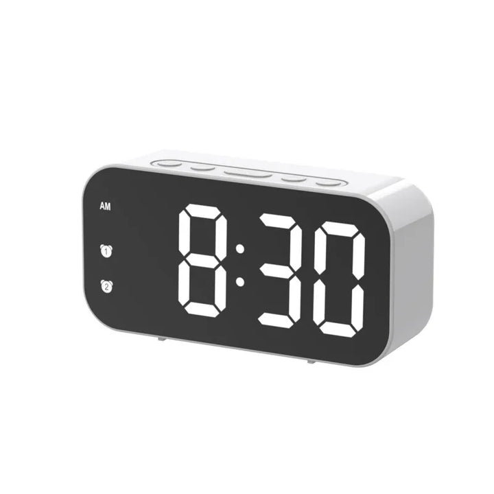 Moderne LED vekkerklokke med temperaturvisning og dual alarmfunksjon – Perfekt for soverom, kontor, og som stilfull nattborddekorasjon | Luvikno