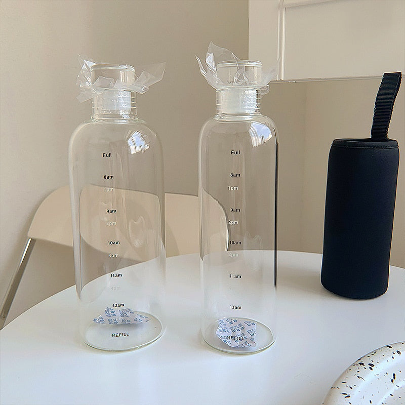 Luvikno | Time Scales varmebestandig glass vannflaske