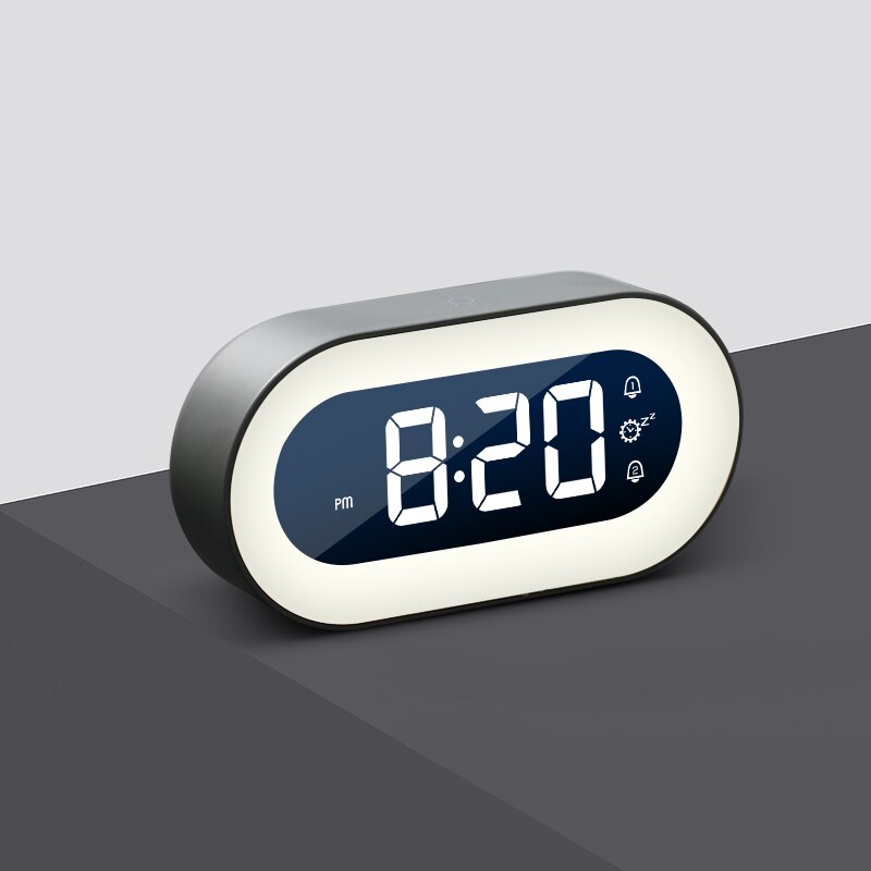 Luvikno | Digital vekkerklokke med nattlys - Lumino