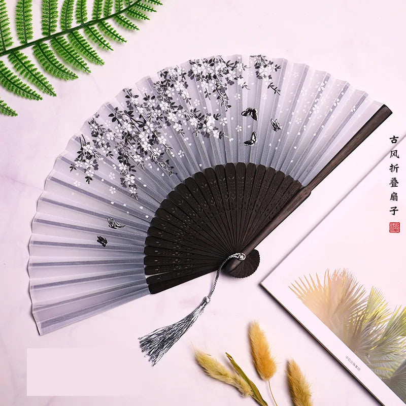 Tradisjonell japansk stil blomsterhåndvifte | Luvikno