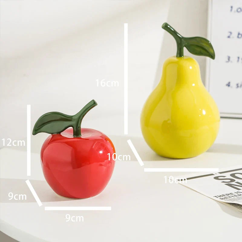 Frukt Keramisk Ornament – Borddekorasjon & Hjem Accent | Luvikno