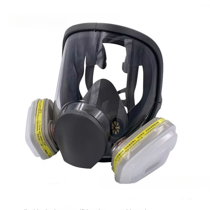 Omfattende helansikts respirator sikkerhetsgassmaske med anti-dugg beskyttelse Luvikno