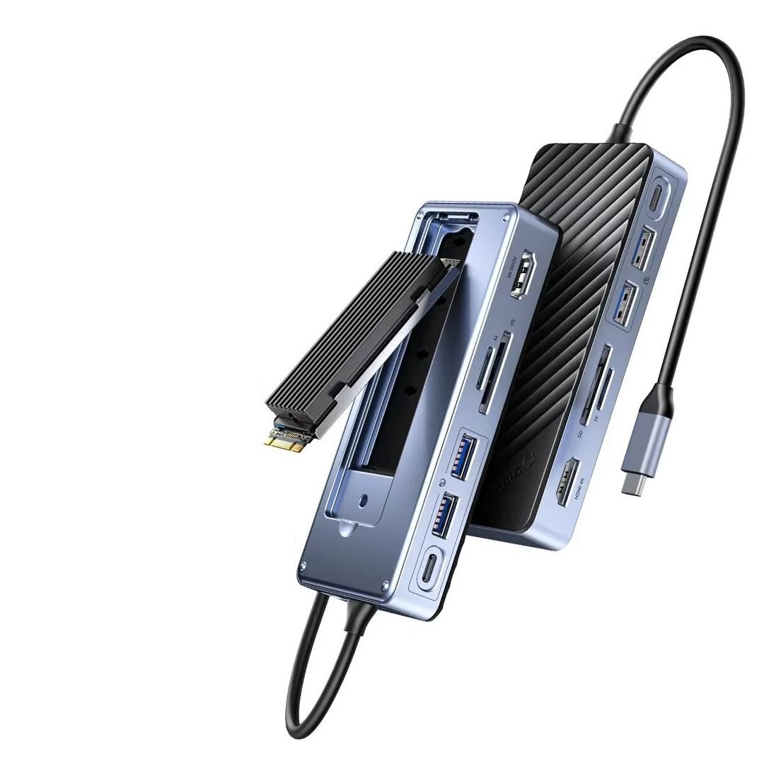 Luvikno | Ultimat USB-C Laptop Dockingstasjon med Integrert SSD Kabinett