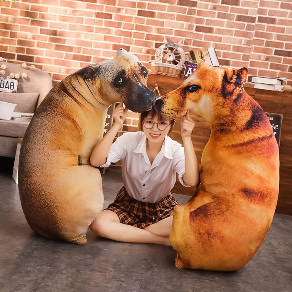 Luvikno | Realistiske Hundemyke Hund Plush Puter