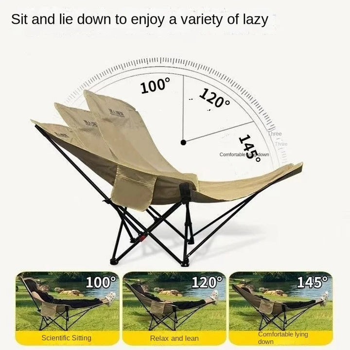 Relax Everywhere Reclining Utendørs Lounge Camping Stol | Luvikno