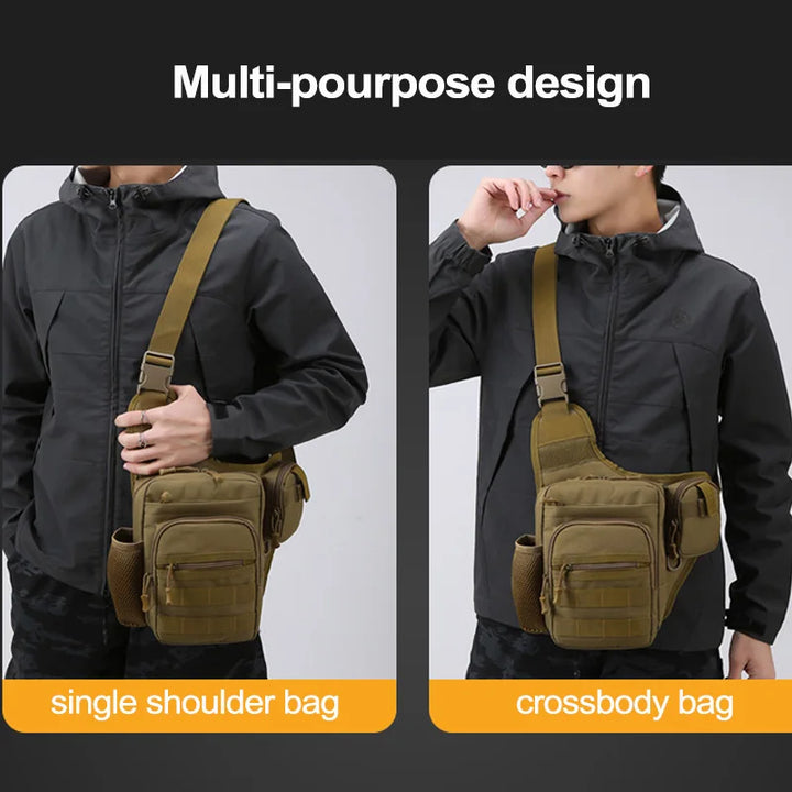 Multi-Lomme Crossbody Kompakt Fottur Brystveske | Luvikno