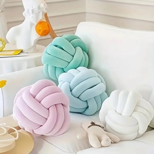 Plush Knot Cushion (Velour) | Luvikno