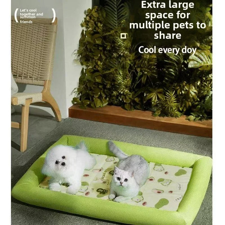 Luvikno | Kühlmatte Pawlino ChillPad | Sommermatte for hunder og katter | Pustende og fluffy | For små til store kjæledyr