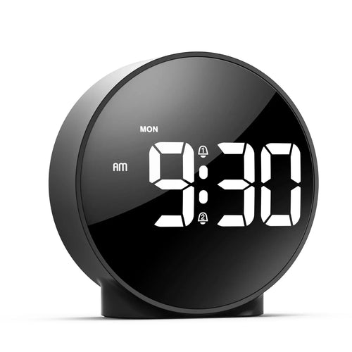 Kompakt LED Digital Bordklok – Moderne Design med USB-tilkobling | Luvikno