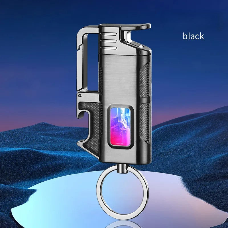 Moderne Vindresistente Metall Flaskeåpner Nøkkelring Lighter | Luvikno