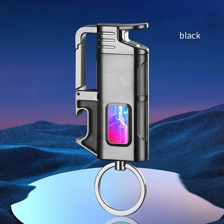 Moderne Vindresistente Metall Flaskeåpner Nøkkelring Lighter | Luvikno