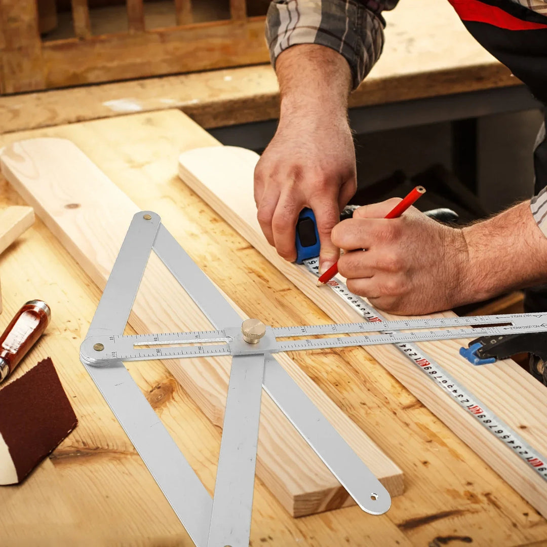 Justerbar vinkelmåler laget av legering, 45 cm | Luvikno