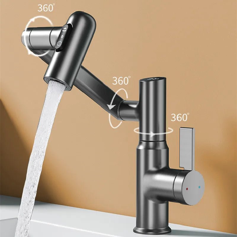 LUSTRAFLOW 360° kran med LED temperaturvisning | Luvikno