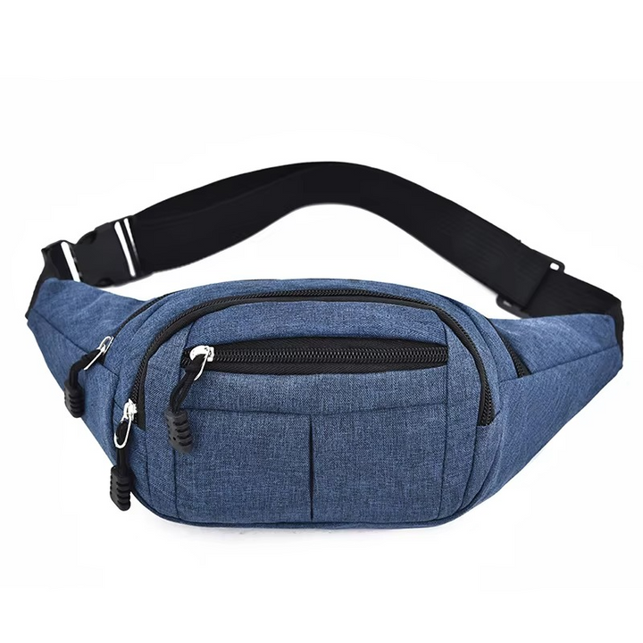 Unisex Vanntett Lærveske for Midje og Crossbody for Friluftsliv Luvikno