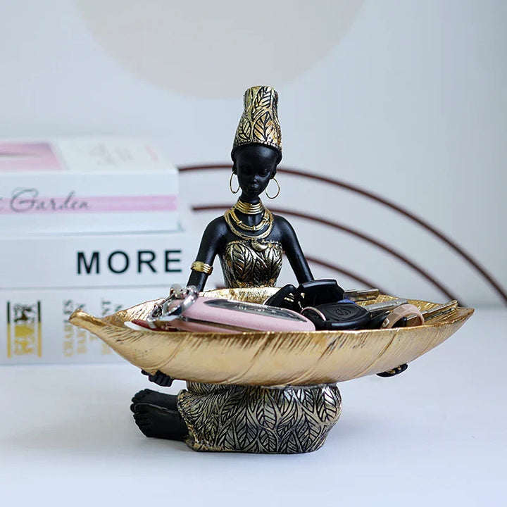 Ashanti Gold Leaf Display Tray | Luvikno