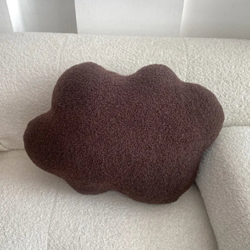 Nordic Bouclé Abstrakt Putefor – Minimalistisk Plysjpute | Luvikno