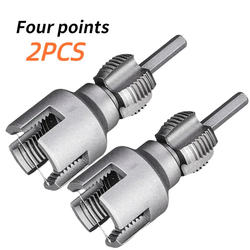 Pipe Thread Reamer & Edge Cutter Drill Attachment Tool | Luvikno