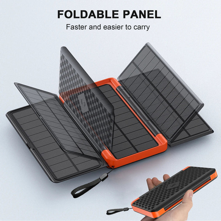 Solar Fast Charging Ultra-Large Capacity Portable Powerbank | Luvikno