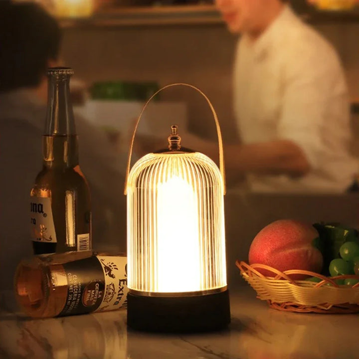 Bærbar Retro Fuglebur Bordlampe – Vintage LED Belysning i Klassisk Design | Luvikno
