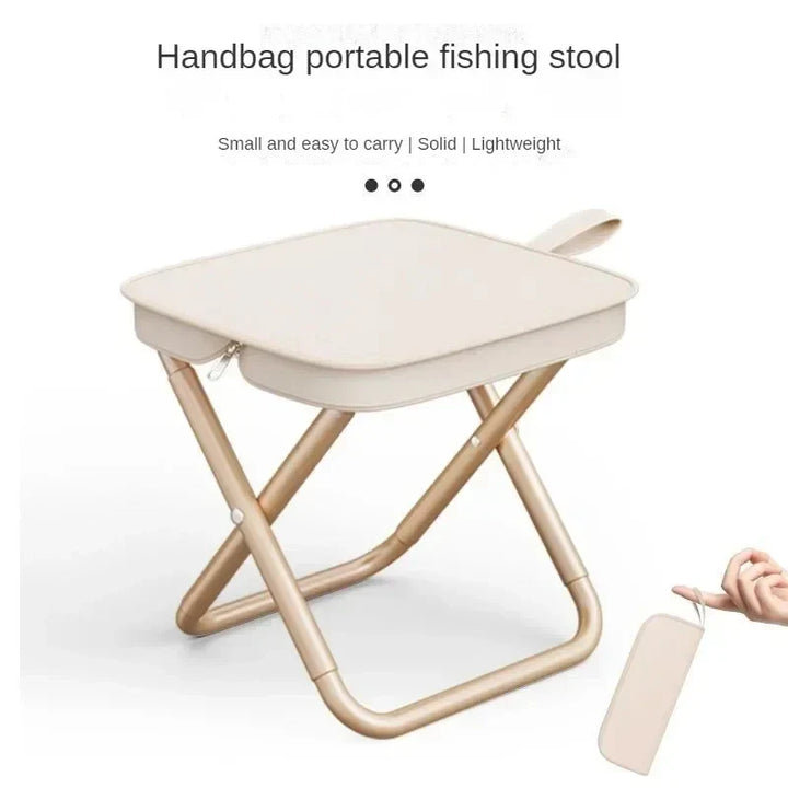Luvikno | TrekkFlexx Sammenleggbar Campingstol | Ultralett & Bærbar | For Fiske, Pikniker & Reise