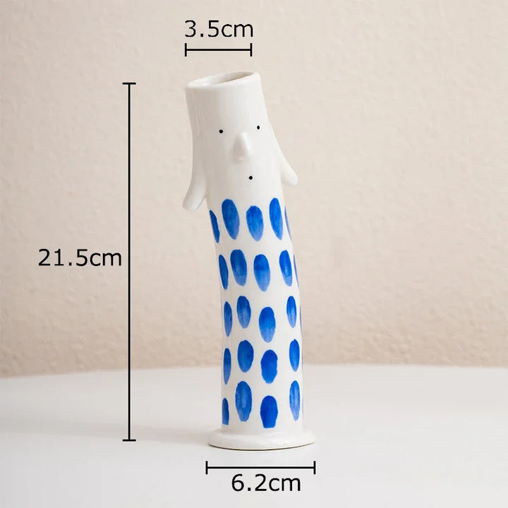 Lovely Cartoon Figures Keramikk vase | Luvikno