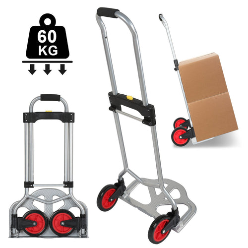 Sekkevogn Sammenleggbar transportvogn 60 kg Lastkapasitets | Luvikno