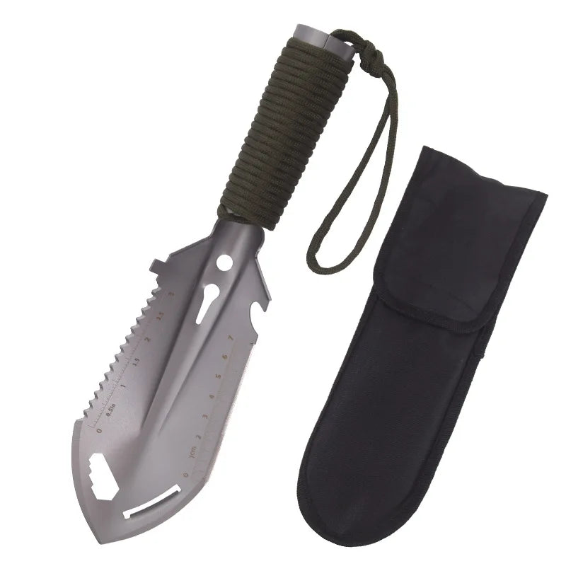 Luvikno | Nordrek Multifunksjons Camping spade | Ultralett & Kompakt | For Fotturer, Overlevelse & Utendørs