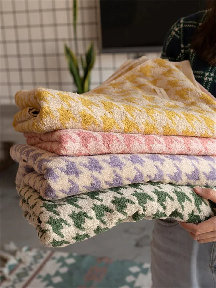 HoundLuxe Vintage Houndstooth Bomull Ansiktsklut Luvikno