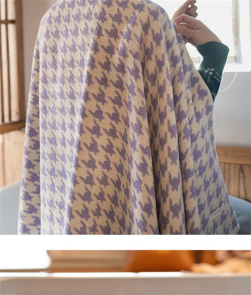 HoundLuxe Vintage Houndstooth Bomull Ansiktsklut Luvikno