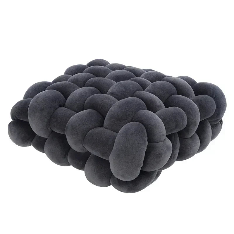 Chunky Woven Knot Cushion | Luvikno