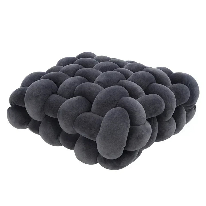 Chunky Woven Knot Cushion | Luvikno