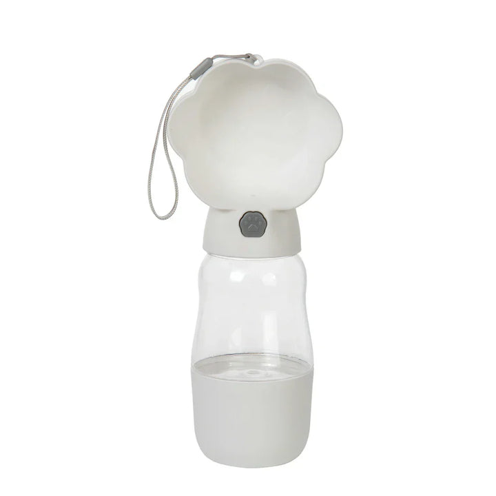 Luvikno | Droppa DuoBottle Drikkeflaske | 2-i-1 Vann- & Matdispenser for Hunder & Katter | Lekkesikker & Bærbar | 380 ml / 530 ml