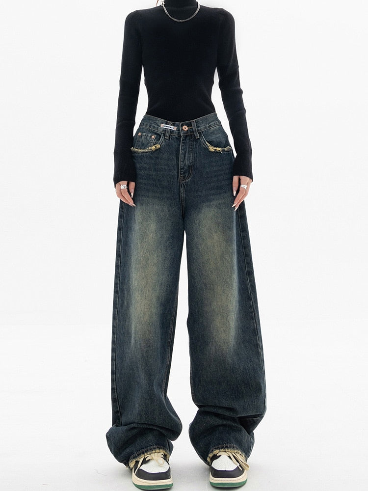 Luvik | Damer Vintage Baggy Bukse