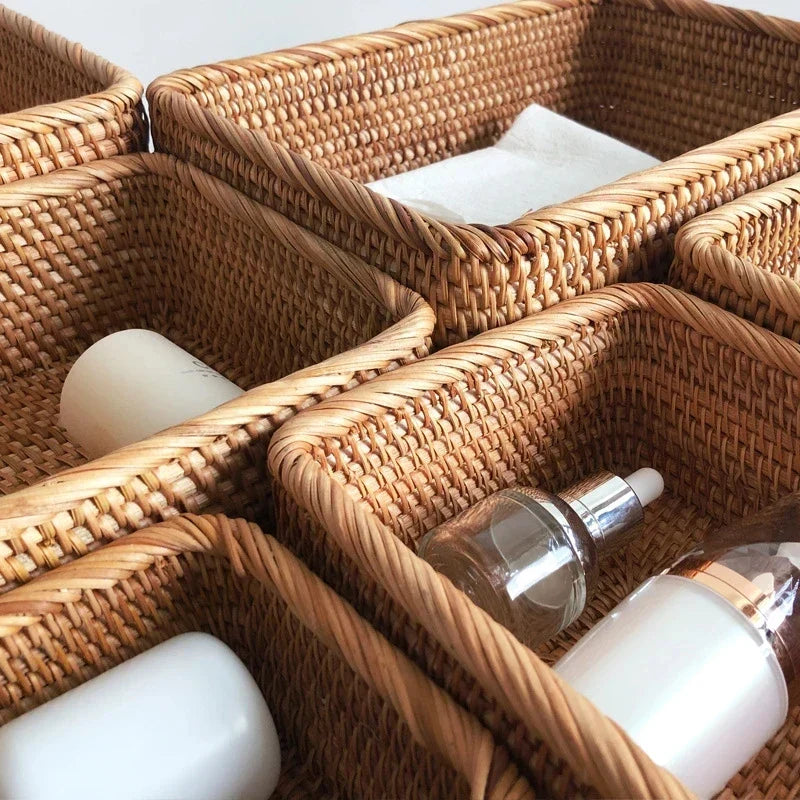 Luvikno | Håndvevd Rattan Pilkurv for Oppbevaring